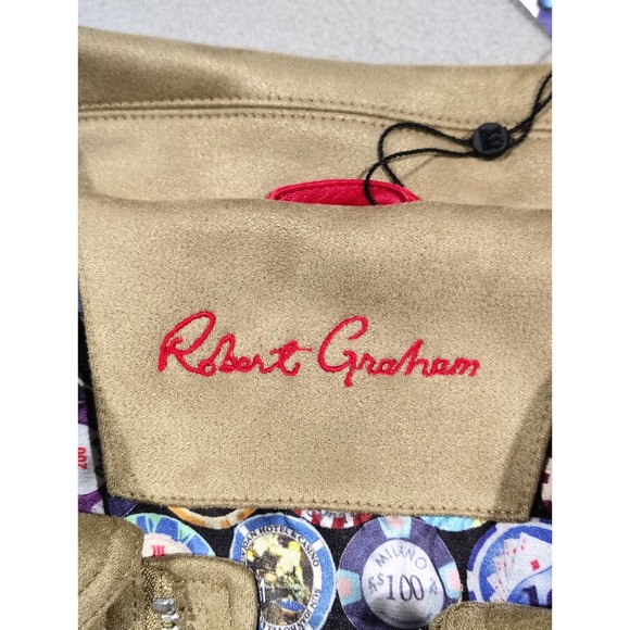 Robert Graham Tan Vegan Suede Jacket - Picture 3 of 13